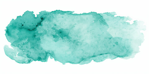 Fototapeta premium Abstract blue watercolor background with a blank torn paper frame and rough ripped edges creating empty space for design