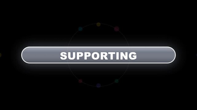 Support Button Lower Third UI Social Media Donate Animation
