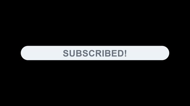 Subscribe Neumorphic CTA Button UI Tech Interface Animation