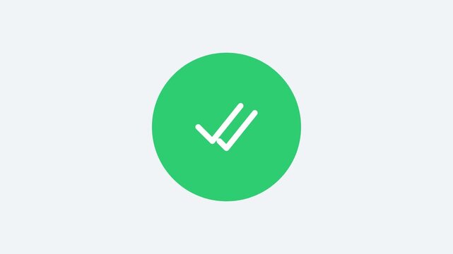 Cloud Upload Double Tick Success Tech UI System Animation