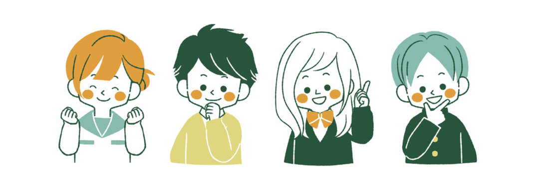 笑顔の学生達