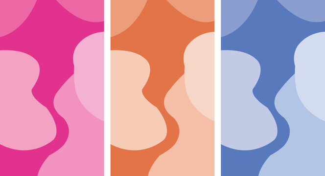 Colorful abstract shapes pattern background