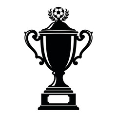 Fototapeta premium Football soccer trophy icon image vector illustration design