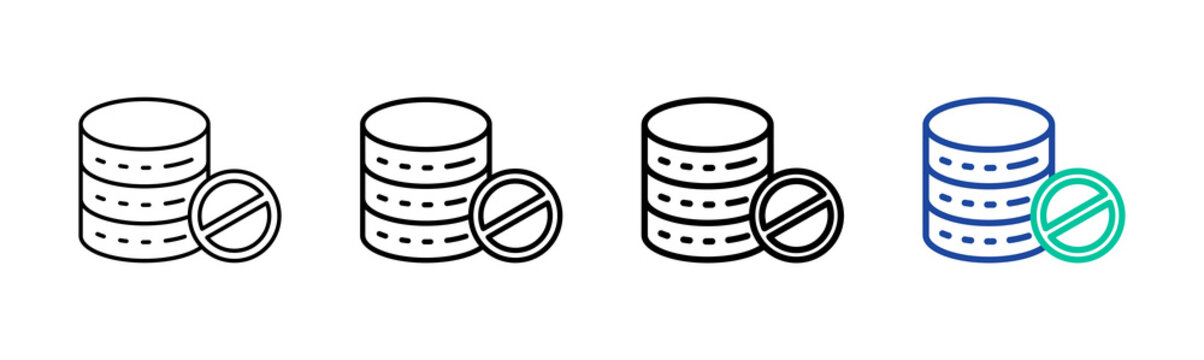 No Data Icon Collection Different Style Outline