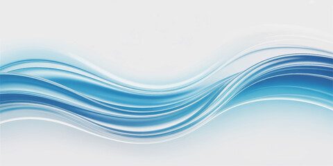 Abstract blue background featuring a smooth flowing wave design with light lines and artistic motion patterns for a modern vector wallpaper © MDKAWSAR