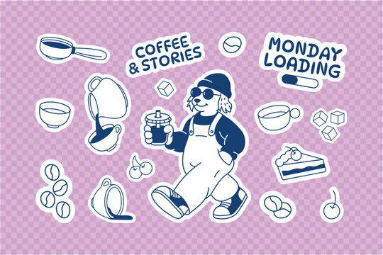 Coffee Shop Sticker Pack