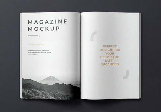 Open Magazine Mockup