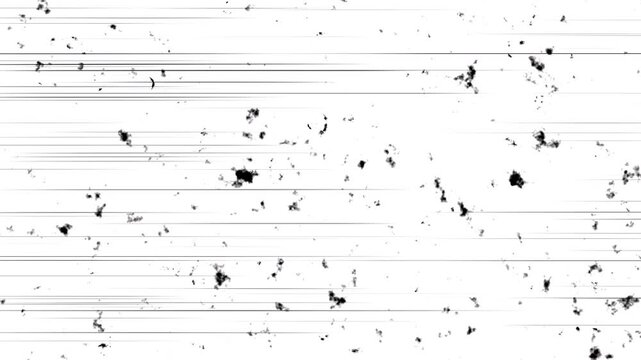 Film Scratches Overlay for Vintage Cinematic Effect Black and White Animated Texture Loop