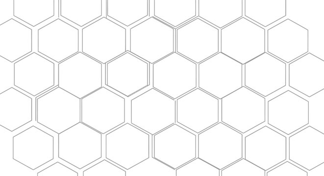 Geometric Hexagonal Pattern Background, Abstract Honeycomb Texture