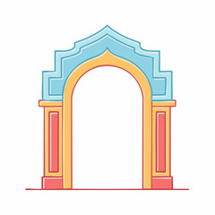 Fototapeta premium Stylized Archway Entrance