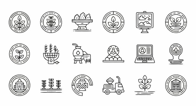 Business icons and symbols collection.