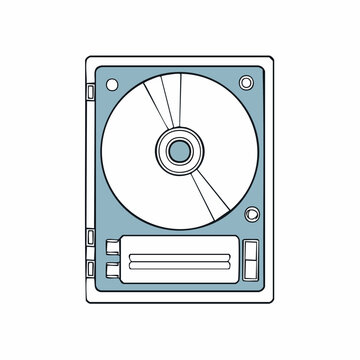 Illustration of a Hard Disk Drive