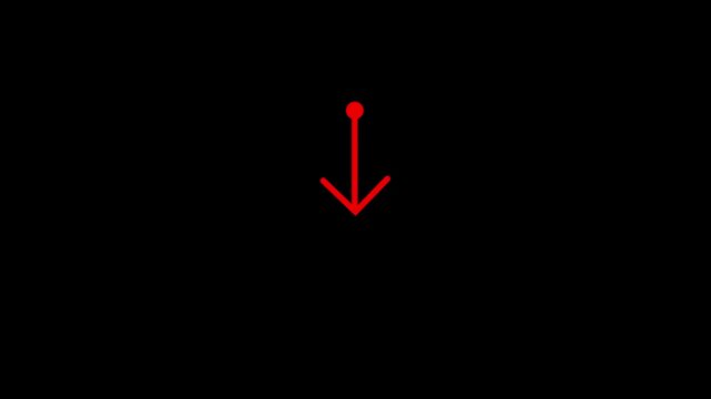 Red sphere falling through space composite video footage sequence