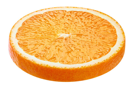 Orange isolated white background