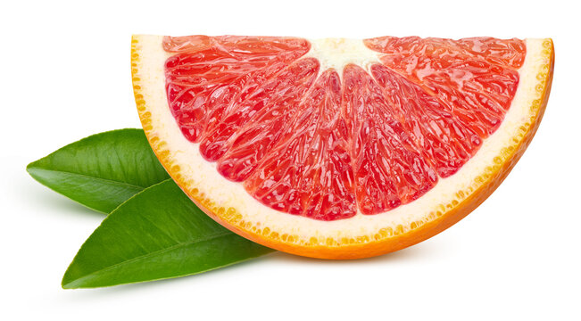 Ripe red orange isolated on white background