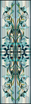  Detail Window stain glass effect 