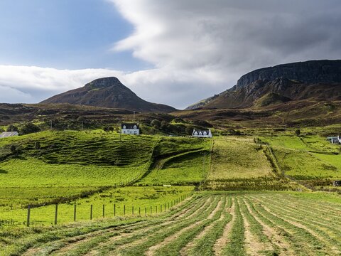 Scenery on northeastern Isle of Skye, Scotland, UK