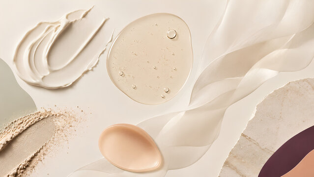 Barrier repair skincare texture for dermocosmetic branding
