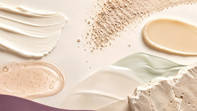 Barrier repair skincare texture for dermocosmetic branding