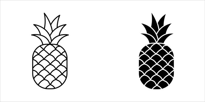 pineapple fruit graphic icon vector