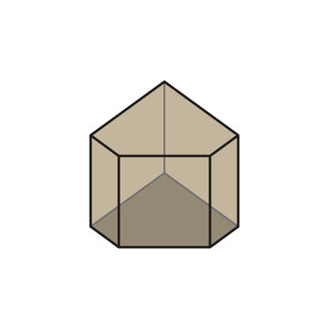 Pentagonal Prism Illustration Vector Design