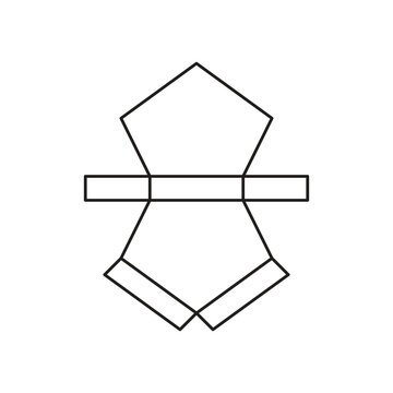 Pentagonal Prism Illustration Vector Design