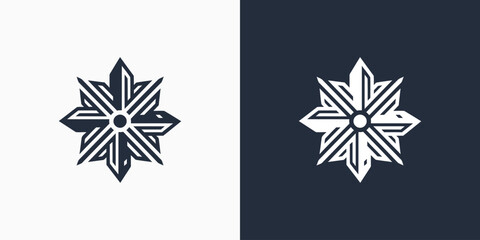 Obraz premium Urban city vector logo design with a modern, simple, clean, and abstract style. Icons for business, real estate, and personal branding.