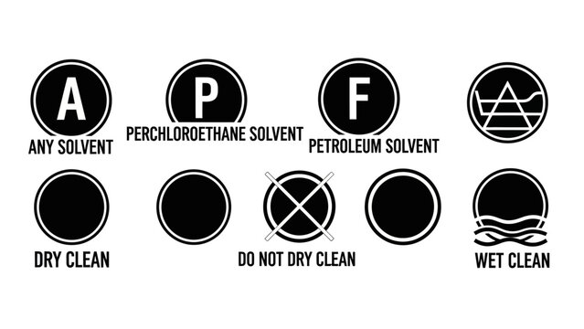 Laundry Care Symbols: Dry Clean, Wet Clean, and Solvent Options