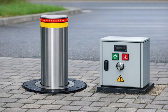 Two parallel parking meters on the street