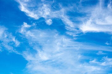 Fototapeta premium blue sky background with white clouds