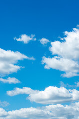 Fototapeta premium blue sky background with white clouds