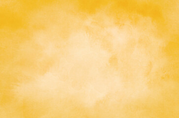 Obraz premium Hand painted yellow watercolor background.