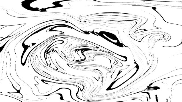 black and white of abstract ebru liquid background as marble stone pattern