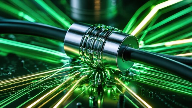 High Speed Fiber Optic Network Connection