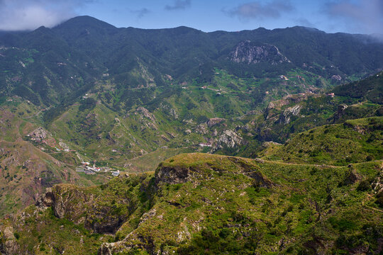 Afur hamlet nestled in Anaga valley