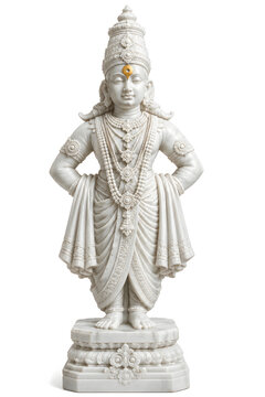 3d AI Generated of Ashadi Ekadashi festival of Lord Vitthal, Panduranga from Pandharpur, Maharashtra, India. Happy Ashadi Ekadashi