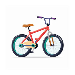 Fototapeta premium Cartoon bicycle illustration