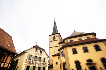Obraz premium historic cityscape bad kissingen in bavaria germany