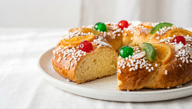 Epiphany cake Roscon de Reyes