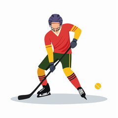 Fototapeta premium Ice Hockey Player in Action