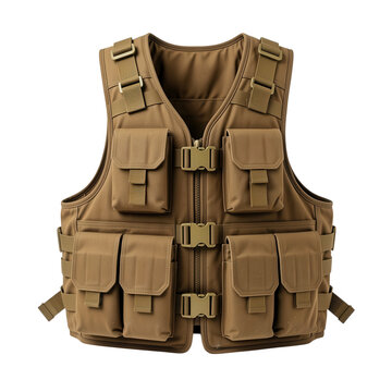 Tactical Vest with Multiple Pockets Isolated