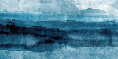 Grunge Ocean Landscape with Clouds Sunlight and Iceberg Texture Background © Jubayer