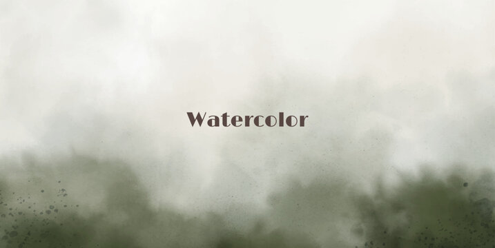 Abstract watercolor art background template. green brown beige watercolor backdrop empty space for text, banner, presentation or product display graphic design