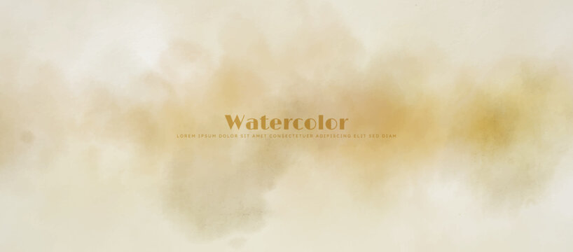 Abstract watercolor art background template. brown beige watercolor backdrop empty space for text, banner, presentation or product display graphic design