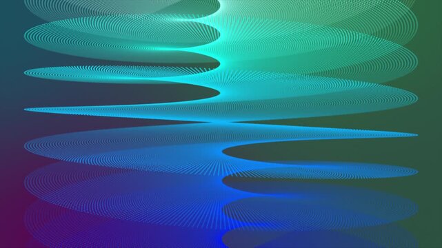 colourful circular dots forming swirl pattern modern design loopable geometrical background