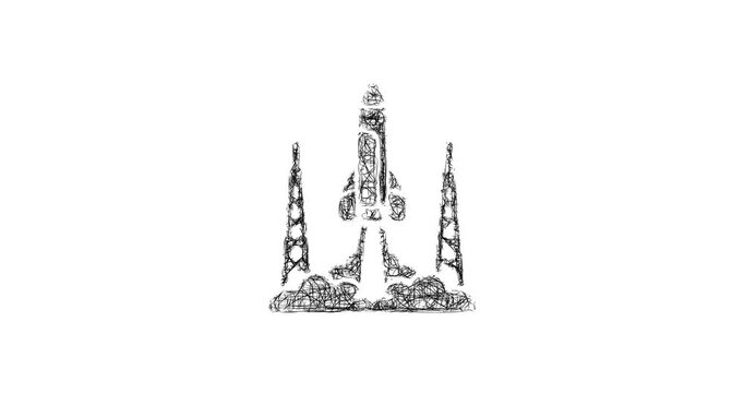Sketch launch icon animation - smooth progressive reveal