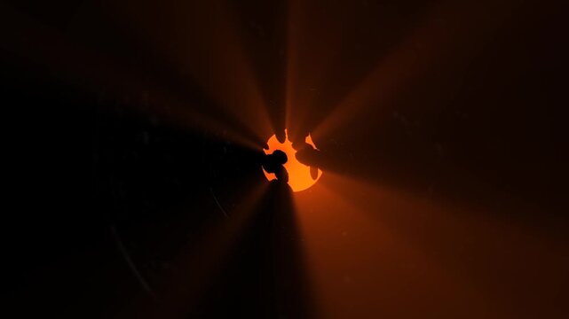 The Kuiper Belt. 3d animation