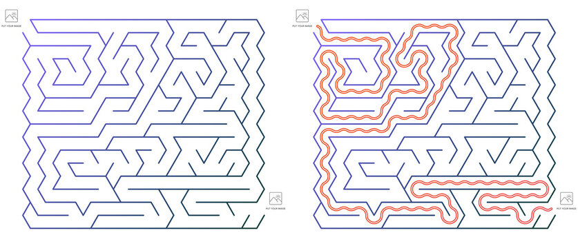 Summer maze puzzle
