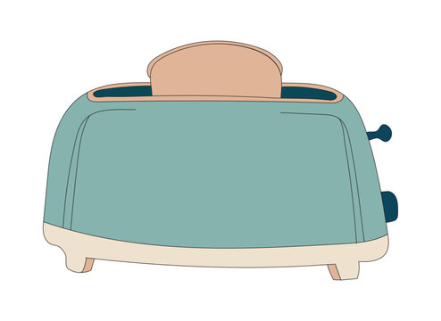 Kitchen Toaster Vector Illustration