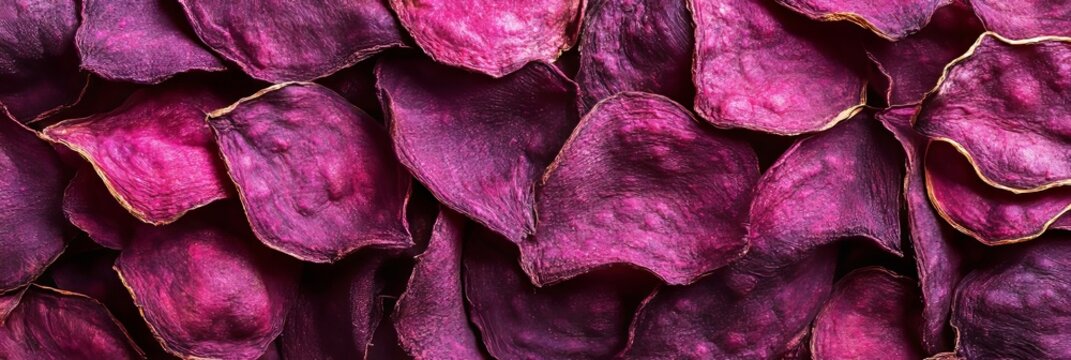 Delicious Rustic Dehydrated Colorful Beetroot Crisps in a Bowl Perfect for Appetizers and Snacking
